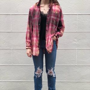 Hand bleached flannel
